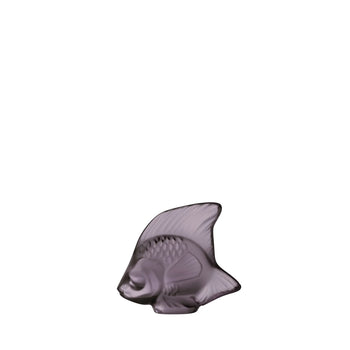 Lalique Fish Sculpture Dusk purple crystal